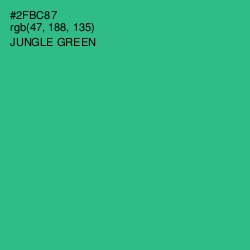 #2FBC87 - Jungle Green Color Image